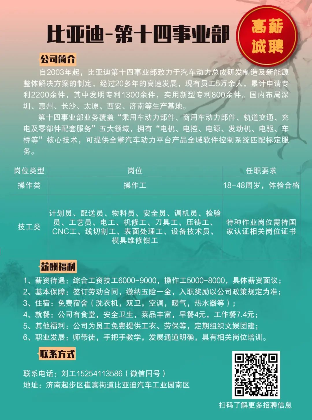 比亞迪拓展業務版圖，廣泛招募人才——最新招工動態