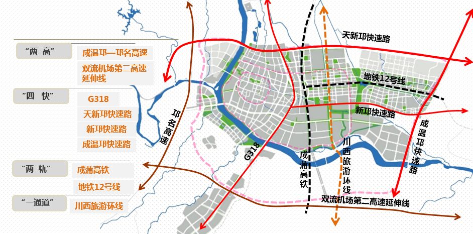 邛崍道路規劃圖揭曉，塑造未來城市交通新藍圖