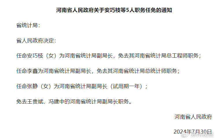 鄭州最新人事任命，城市發展的新一輪人才戰略布局