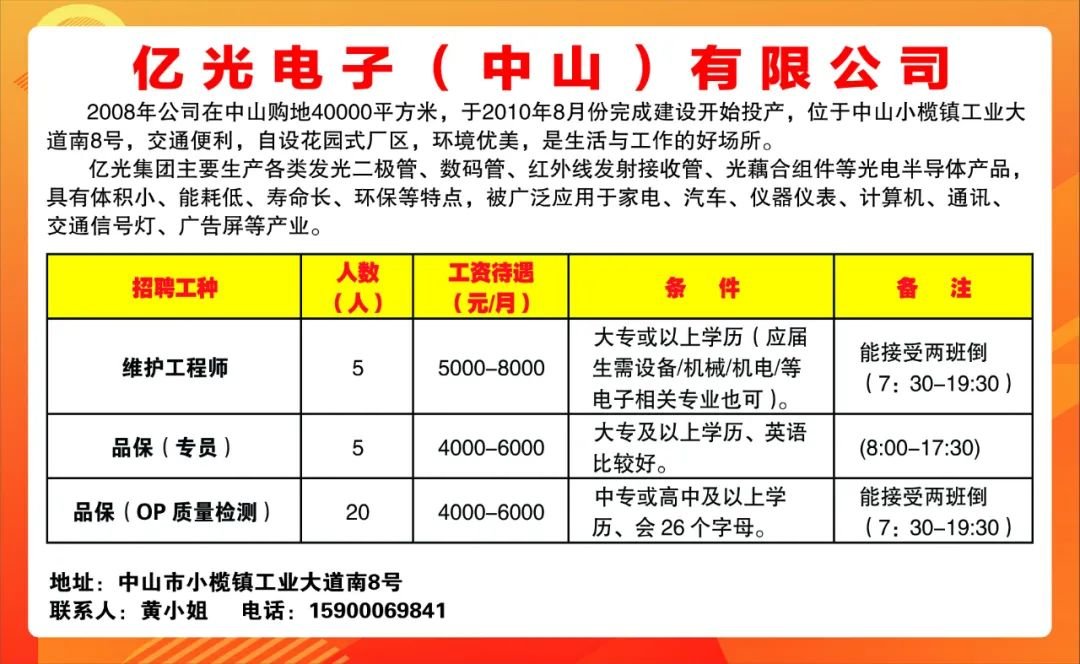 中山市旅游局最新招聘启事